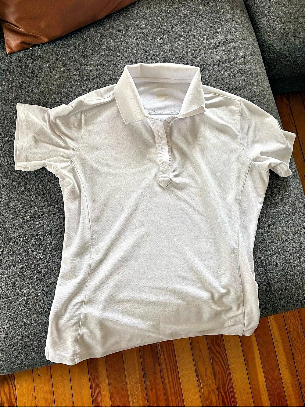 Lululemon White Short Sleeve Polo